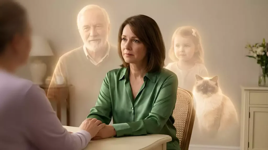 Mediale Sitzung – ein Medium übermittelt Botschaften von Verstorbenen